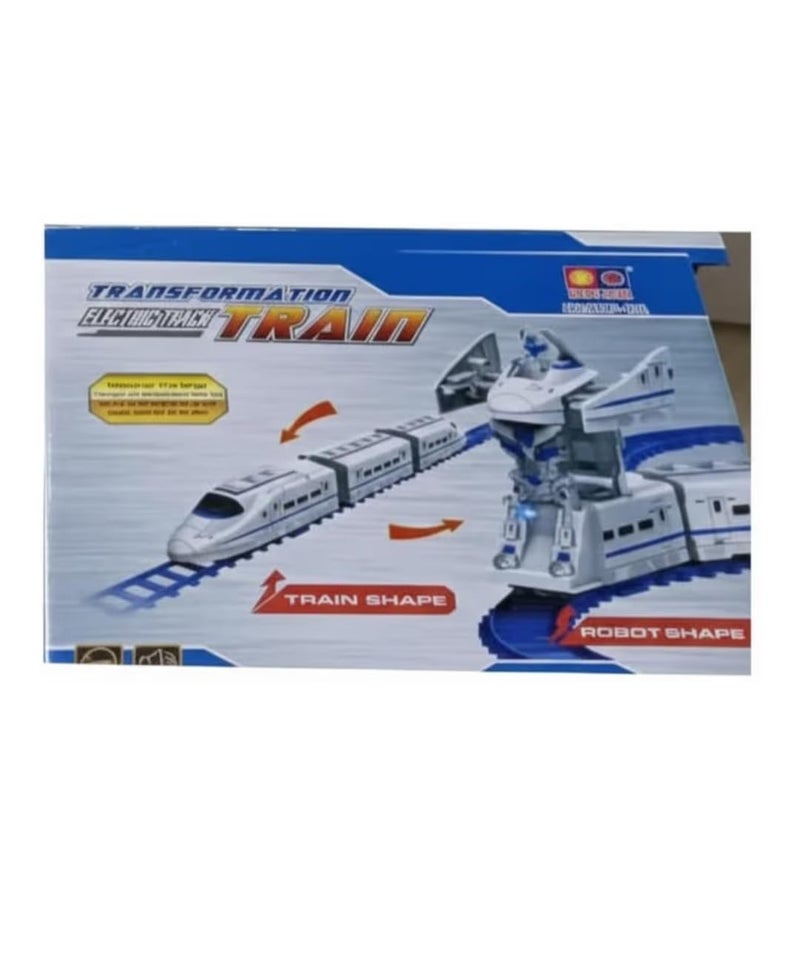 2 In 1 Electric Track Train Set With Light And Sound For kids - Multi Color