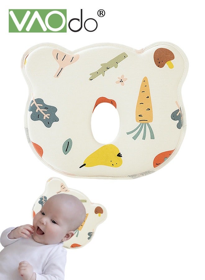 VAOdo Newborn Pillow Adjustable Baby Head Pillow Soft and Breathable Baby Pillows for Sleeping Ergonomic Design Pillowcase Shell Washable Children's Pillow - Image 1