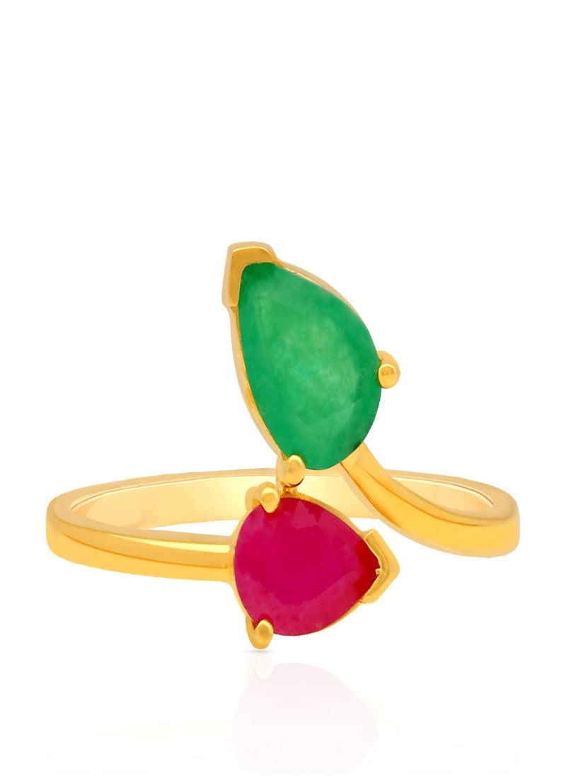 Malabar Gold and Diamonds 22 Carat 916 Purity Precia Gemstone Ring PNAFNC084RN1 for Women  - Image 2