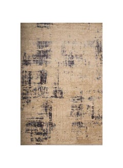 Vintage Distressed Persian Area Rug,  Beige and Navy