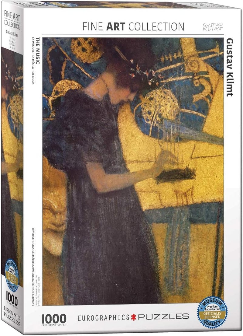 EuroGraphics Die Musik by Gustav Klimt Puzzle 1000Piece 60001991 - Image 1