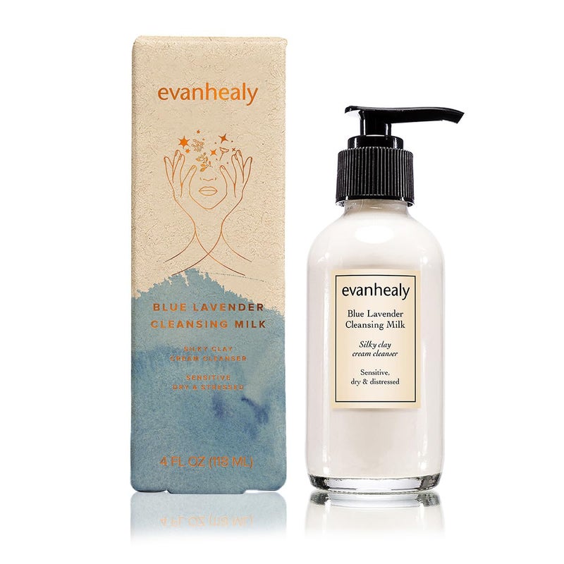 evanhealy Blue Lavender Cleansing Milk | Soothe & Calm Reactive Skin | Moisturizing Gentle Deep Clean For Sensitive Skin - Image 2
