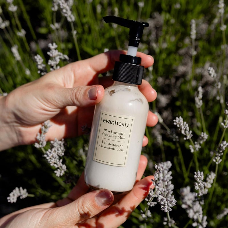 evanhealy Blue Lavender Cleansing Milk | Soothe & Calm Reactive Skin | Moisturizing Gentle Deep Clean For Sensitive Skin - Image 3