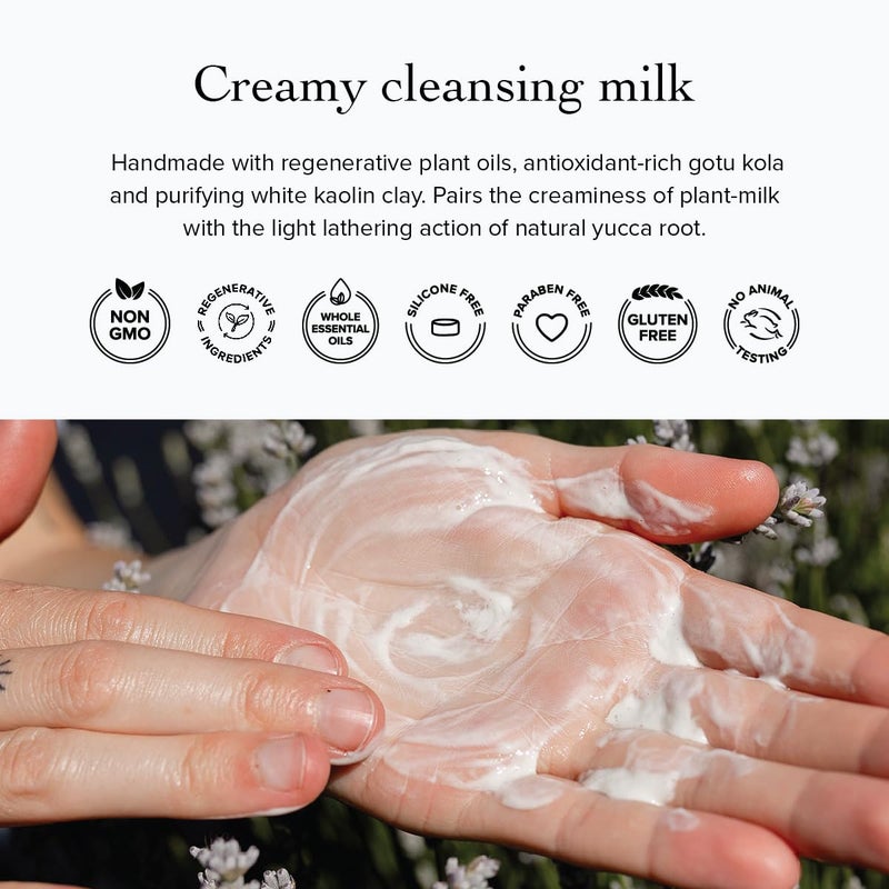 evanhealy Blue Lavender Cleansing Milk | Soothe & Calm Reactive Skin | Moisturizing Gentle Deep Clean For Sensitive Skin - Image 4