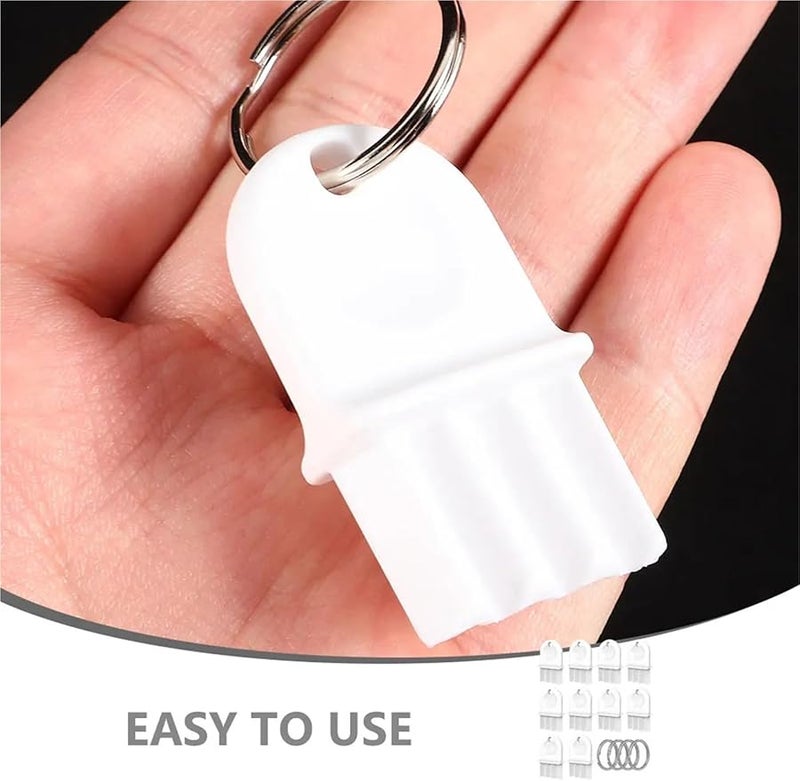 20Pcs White Plastic Universal Paper Towel Dispenser Replacement Keys - Image 4