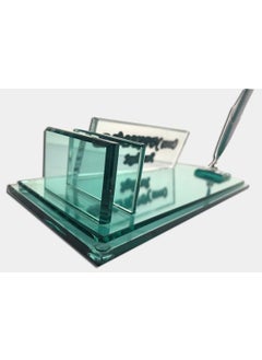 Mert Personalized Desktop Glass Name Holder Green  - Image 2