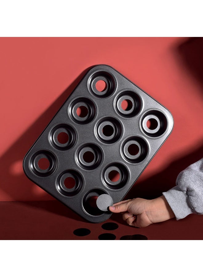 Nonstick 12 Cavity Muffin Baking Pan With Movable Base Home DIY Bakeware Cupcake Tin Tray Bake Supply Accessories - Image 3