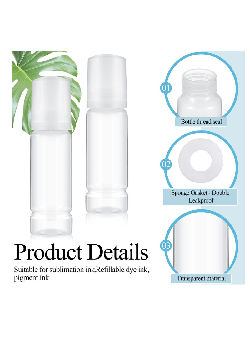 SYOSI Bottles Empty 502 Ink Refill Bottles, 12 Pieces, 70ml, Universal Empty Ink Bottles 502 Ink Refill Bottles Fit for Ecotank ET-3760 ET-2850 ET-4760 ET-4850 ET-3850, 502 Ink Bottles - Image 1