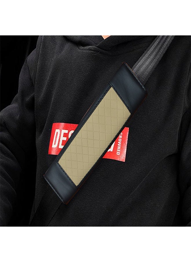 Generic 2 pieces of leather car seat belt cover suitable for all cars /GTC200  - Image 2