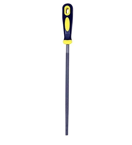 Jon Bhandari Tools 8 inch Round File with PVC Handle | Coarse Cut Hand File for Metal, Wood, DIY & General Purpose Use - Image 2