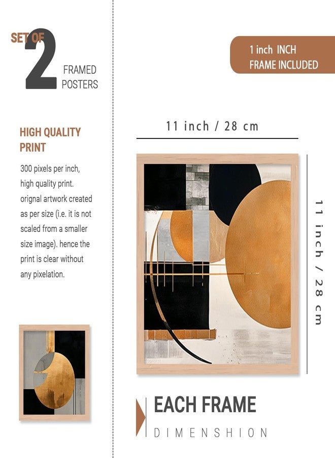 ARTELLY Modern Art Paintings Set of 4 Framed Paintings for Wall Decoration, Bedroom - Decorative Frame For Wall Decor Posters for Living Room - Big Size Wall Paintings Home Gifts Items (Art Deco, 2) - Image 3