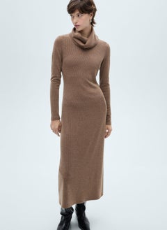 MANGO Knitted Turtleneck Dress  - Image 1