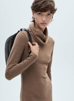 MANGO Knitted Turtleneck Dress  - Image 3
