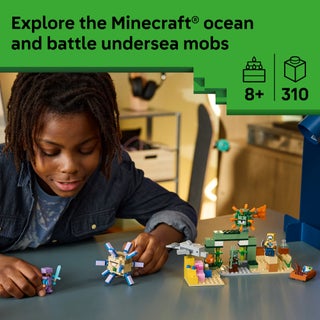 مغامرة تحت الماء من ليغو® Minecraft®‎ - مجموعة بناء لعبة مع نماذج Minecraft‏ - 21598 - view 2
