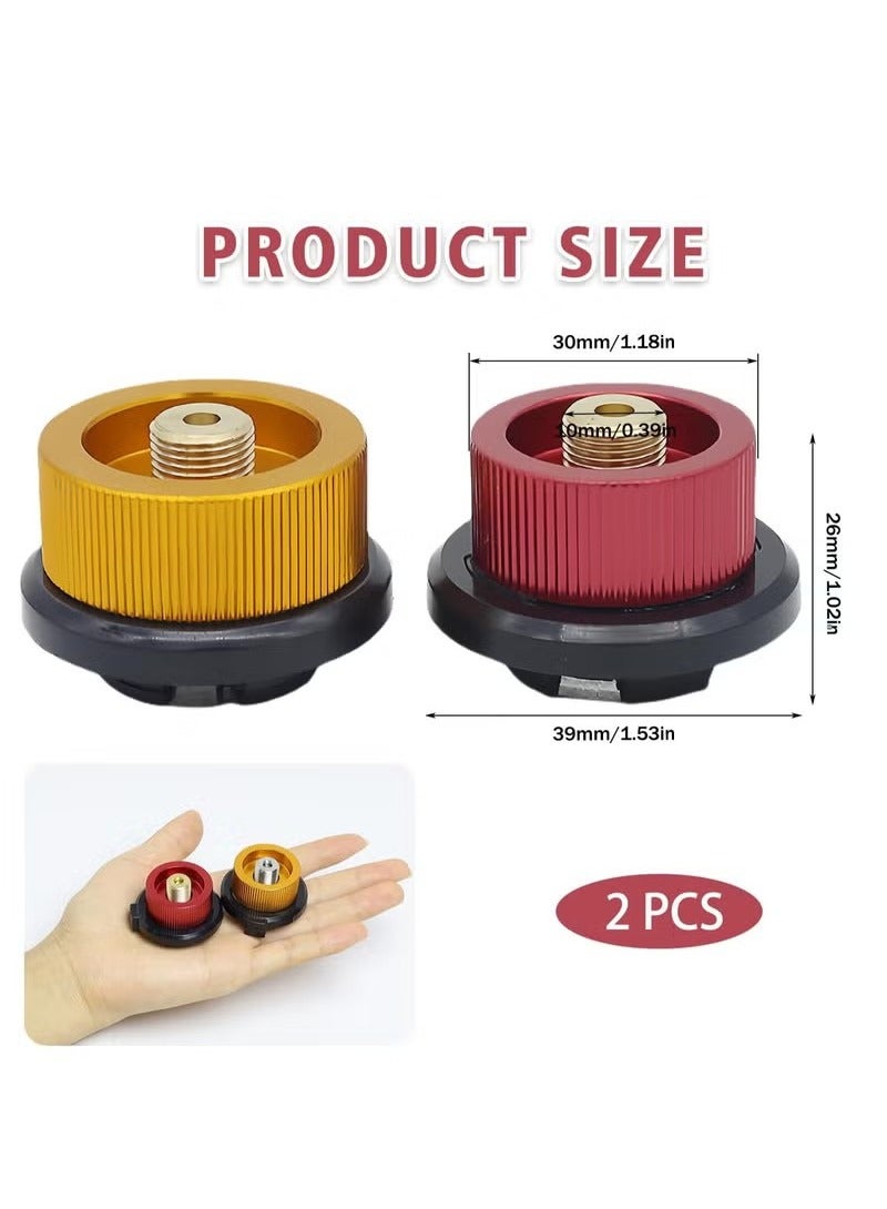 2 قطعة محول زجاجة الغاز المضادة للتسرب علبة إعادة تعبئة محول خزان الغاز فوهة موصل - Image 2