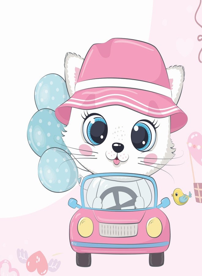 Hoolloomooloo Baby Milestone Blanket Pack of 2 | Winter Penguin & Pink Kitty Car Design | Monthly Photoshoot Prop with 15 Cards & 1 Golden Ring per Blanket | 90x120 cm Soft Fleece for Newborns - Image 5
