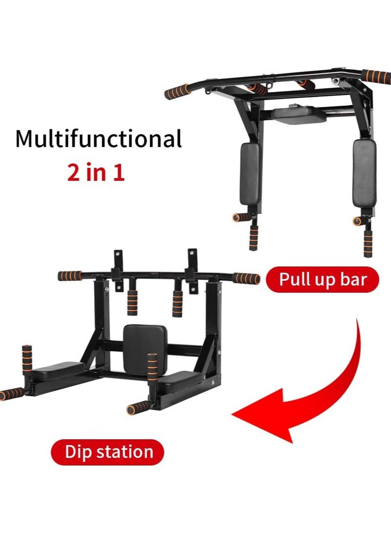 شريط شدّ مُثبّت على الحائط مُتعدد الإمساك لتدريب القوّة الكامل للجسم وشريط دفع، طقم برج القوة يدعم 440 رطلاً - Image 2