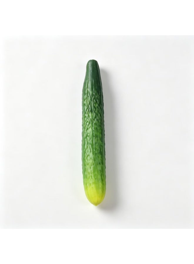 Simulated Cucumber Model, Lifelike Artificial Vegetable Prop, PU Material, 27cm - Image 1