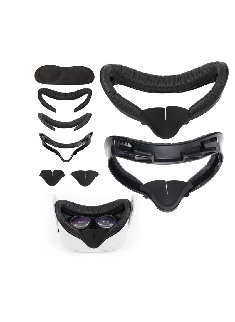 Y&D - Comfortable and Stretchy VR Facial Vent Soft Interface Bracket with Anti-Leakage Light PU Leather Foam Face Replacement Pads Custom Comfort 6-in-1 Accessories for Oculus Quest 2 - Image 1