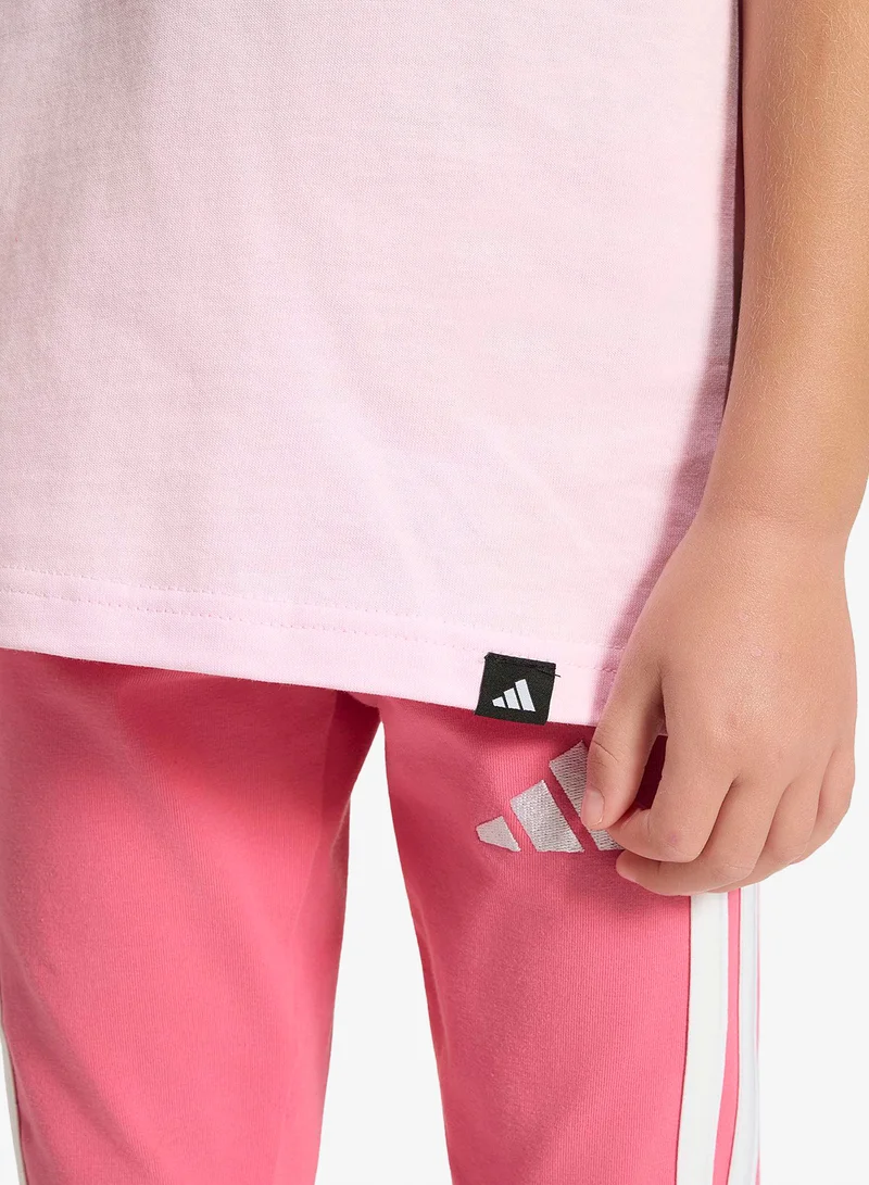 Adidas CLPINK Kids Snacks Graphic T-Shirt  | Best Price UAE