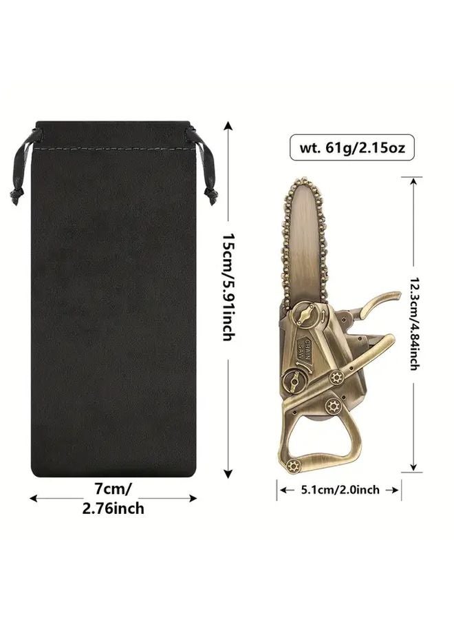 مسدس اللون سبيكة الزنك الثقيلة فتاحة الزجاجة يدويًا كرنك منشار السلسلة أداة لتجهيزات البقاء في التخييم - Image 4