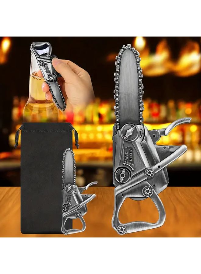 مسدس اللون سبيكة الزنك الثقيلة فتاحة الزجاجة يدويًا كرنك منشار السلسلة أداة لتجهيزات البقاء في التخييم - Image 5