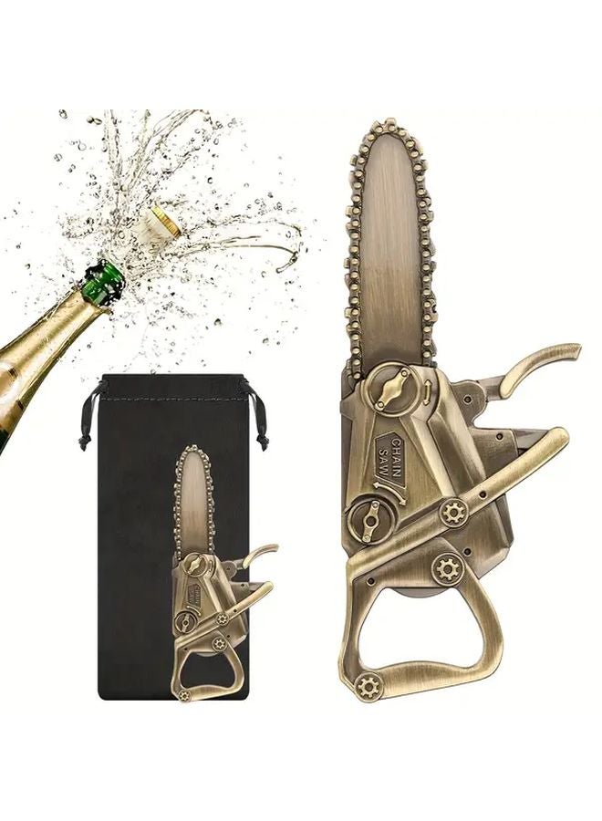 مسدس اللون سبيكة الزنك الثقيلة فتاحة الزجاجة يدويًا كرنك منشار السلسلة أداة لتجهيزات البقاء في التخييم - Image 3