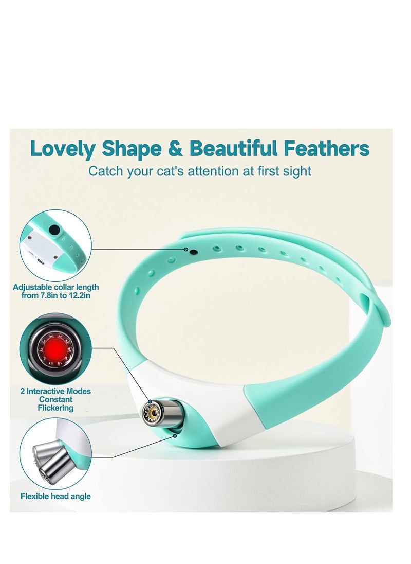 Arabest - Wearable Automatic Cat Toys with LED Lights, Electric Smart Amusing Collar for Kitten, Interactive Cat Toys for Indoor Cats, Pet Exercise Toys, USB Rechargeable, Auto On and Off - Image 1
