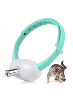 Wearable Automatic Cat Toys with LED Lights, Electric Smart Amusing Collar for Kitten, Interactive Cat Toys for Indoor Cats, Pet Exercise Toys, USB Rechargeable, Auto On and Off