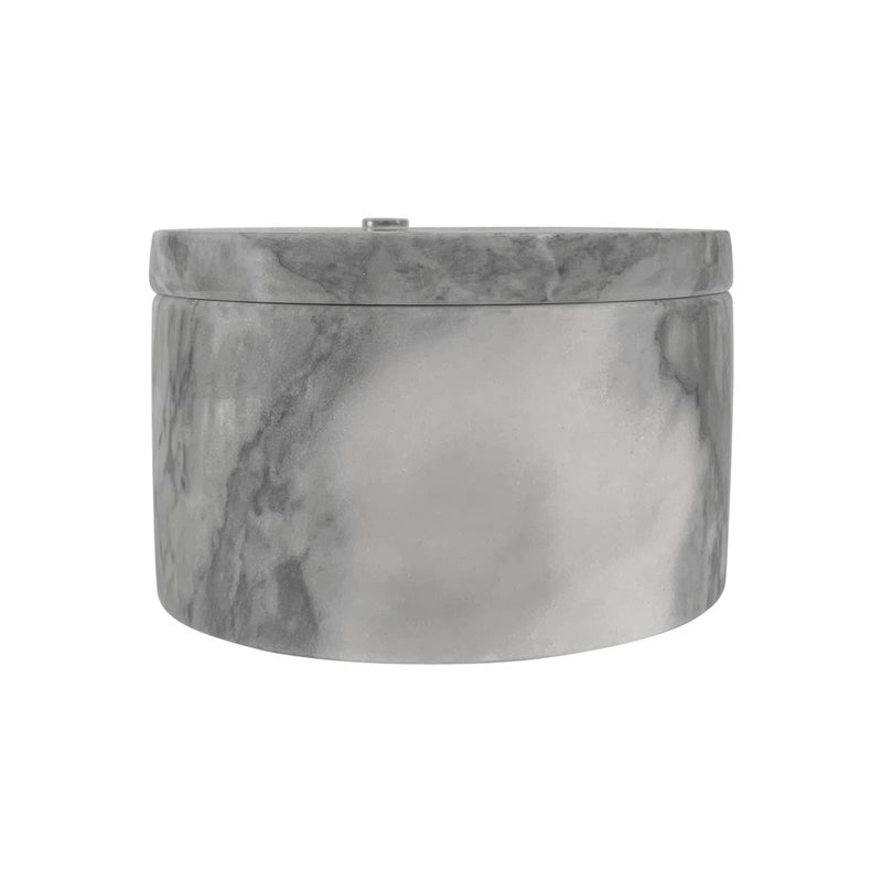 Fox Run White Marble Double Salt Cellar, 4â€ x 4â€ x 2.5â€ - Image 2