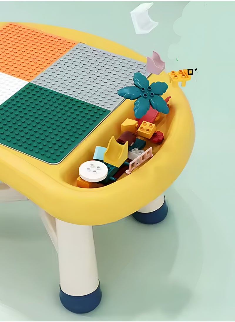 Kids Playing  Mushroom Block Table and Chair with Lego Blocks And Small Toys set Green - pzsku/ZA3E6FF654C29D9FCF0E4Z/45/_/1737875717/1ad163f6-e83e-435f-ad0e-681d6dfd2212