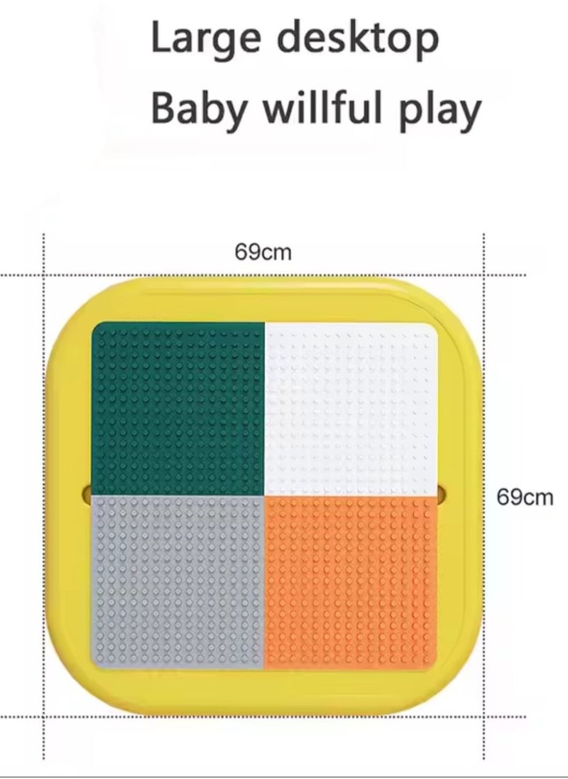 Kids Playing  Mushroom Block Table and Chair with Lego Blocks And Small Toys set Green - pzsku/ZA3E6FF654C29D9FCF0E4Z/45/_/1737875737/a7d5dfc4-0090-4d9b-b1f0-384b6f5fce66