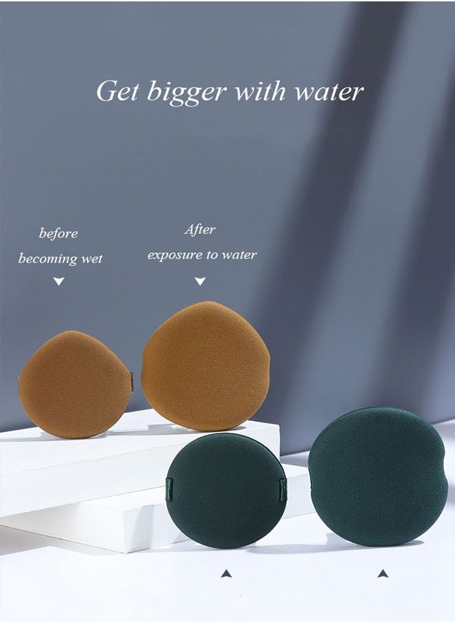 Generic - 3 Pack Powder Puff Face Round Teardrop Air Cushion Makeup Puff Soft Beauty Sponge Foundation Blender Mixing Puff Powder Wet & Dry Makeup Tools - Image 1