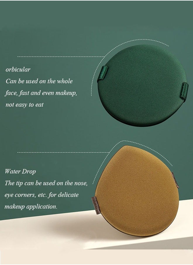 Generic - 3 Pack Powder Puff Face Round Teardrop Air Cushion Makeup Puff Soft Beauty Sponge Foundation Blender Mixing Puff Powder Wet & Dry Makeup Tools - Image 1