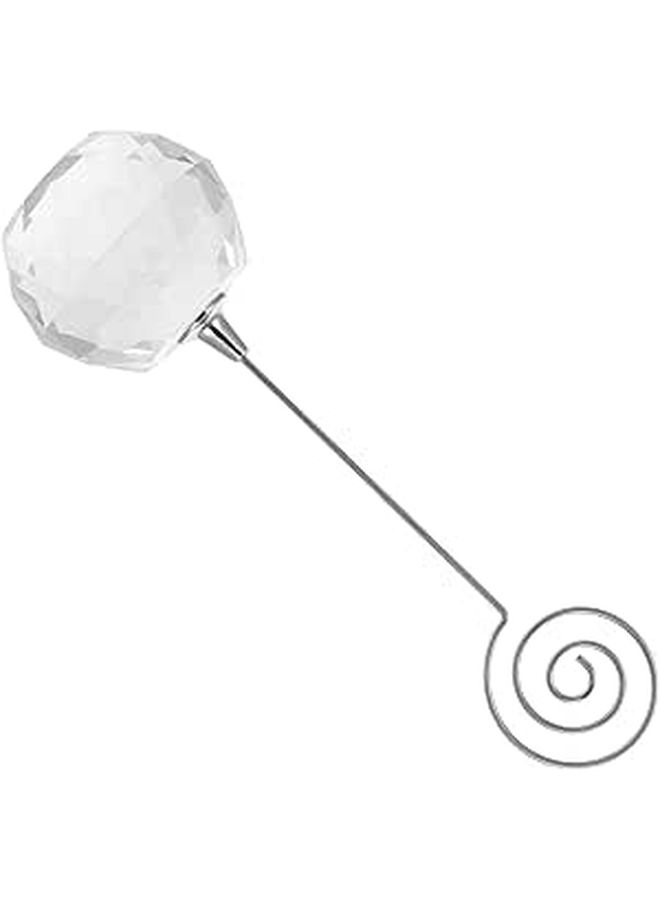 Clear Acrylic Wedding Card Holder with Ring and Photo Stand for Table Display - Image 1