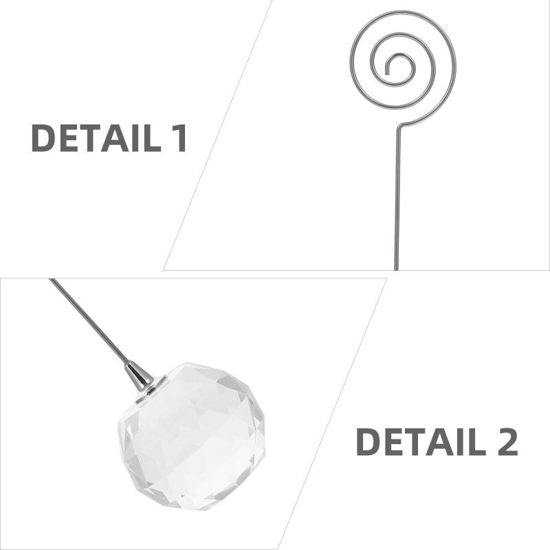 Clear Acrylic Wedding Card Holder with Ring and Photo Stand for Table Display - Image 4