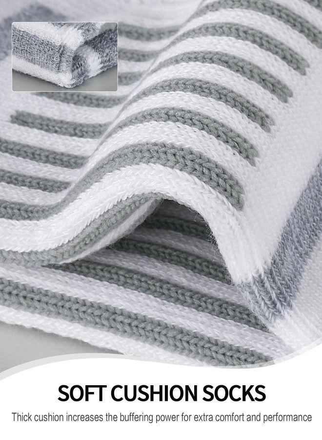 Airacker Athletic Quarter Socks with Cushion Running Ankle Socks for Men Women 6 Pairs - Image 4