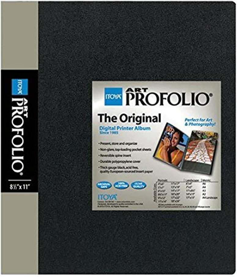 ITOYA Original Art Profolio 8.5" x 11" Storage/Display Book (24 pages, 2-pack) - Image 2