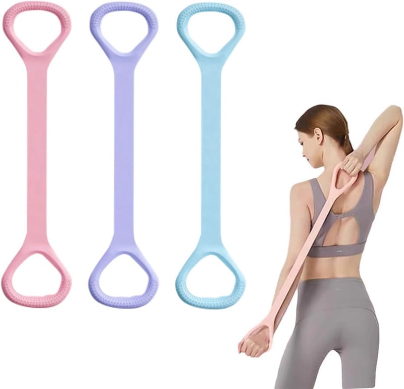 Figure 8 Fitness Resistance Band Upgraded Thicker Arm Back and Shoulder Exercise Elastic Rope Also Used as Yoga Straps and Pilates Flexbands Chest Stretch Band for Physical Therapy - Image 1