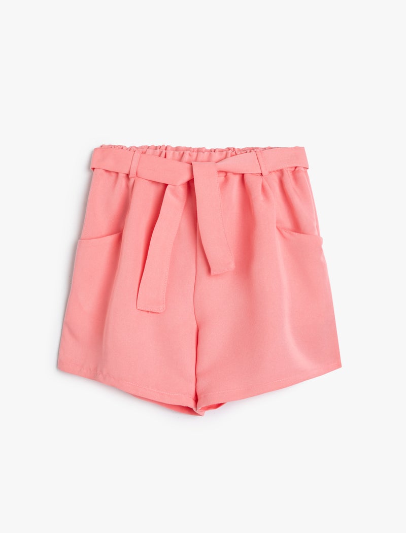 KOTON Belt Detail Shorts - Image 1