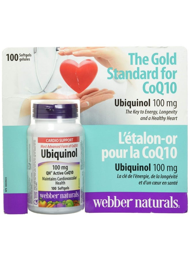 Webber naturals Ubiquinol 100Mg Qh Active Coq10 100 Softgels  - Image 3