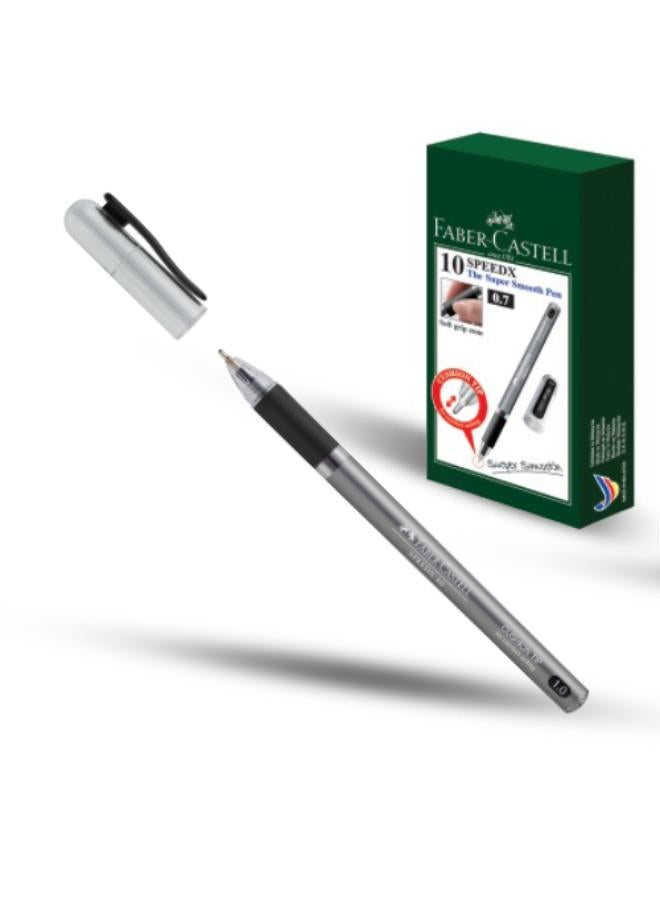 قلم حبر جاف - 1.0 مم- Speedx - اسود - شد 10