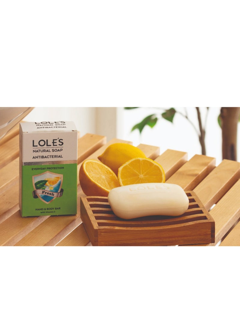Lole's Antibacterial Hand & Body Fresh Soap with Vitamin E, Pack of 3 x 100g - Image 2