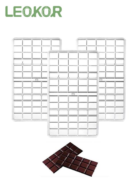 3 Pack Chocolate Mold, Plastic Candy Making Molds, Food Preparation Mould, Bakeware Baking Tool Accessories
