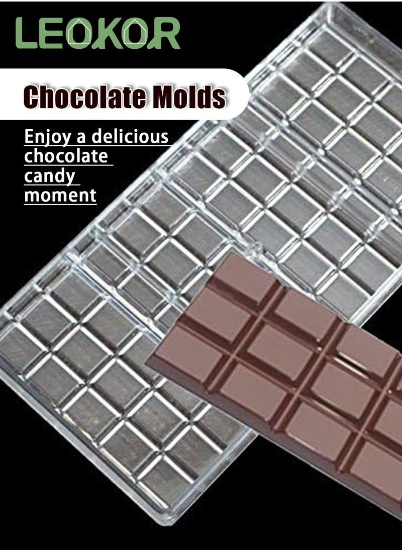 3 Pack Chocolate Mold, Plastic Candy Making Molds, Food Preparation Mould, Bakeware Baking Tool Accessories