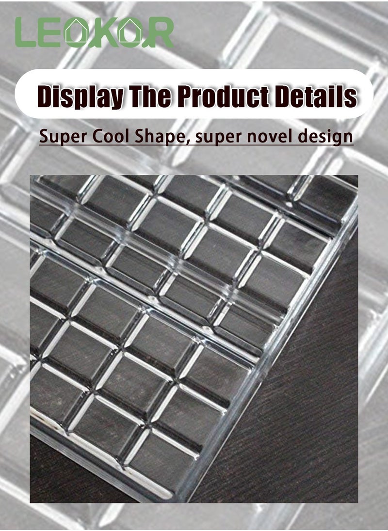 3 Pack Chocolate Mold, Plastic Candy Making Molds, Food Preparation Mould, Bakeware Baking Tool Accessories