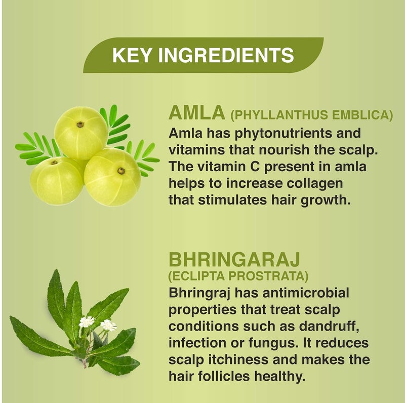 Khadi Veda Shampoo Amla Bhringraj for dry hair 200 ml pack of 2 - Image 4