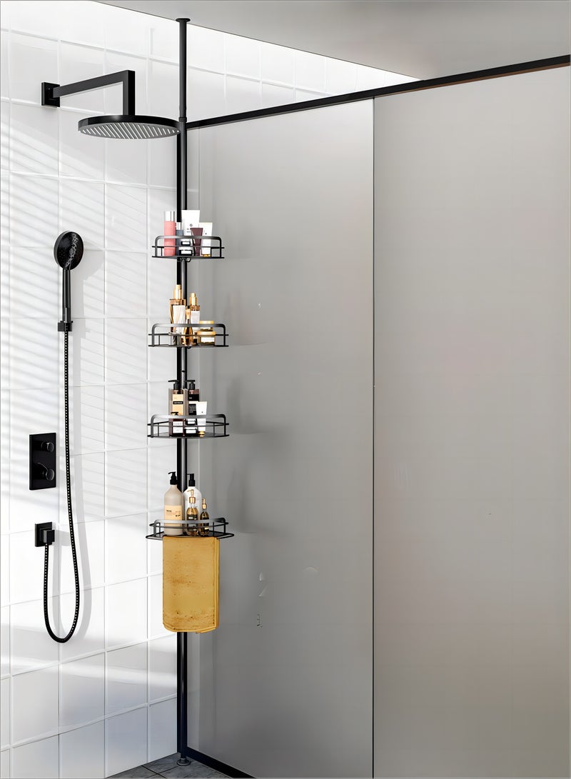 Sharpdo Bathroom triangle storage rack bathroom storage rack floor standing no punching - Image 2