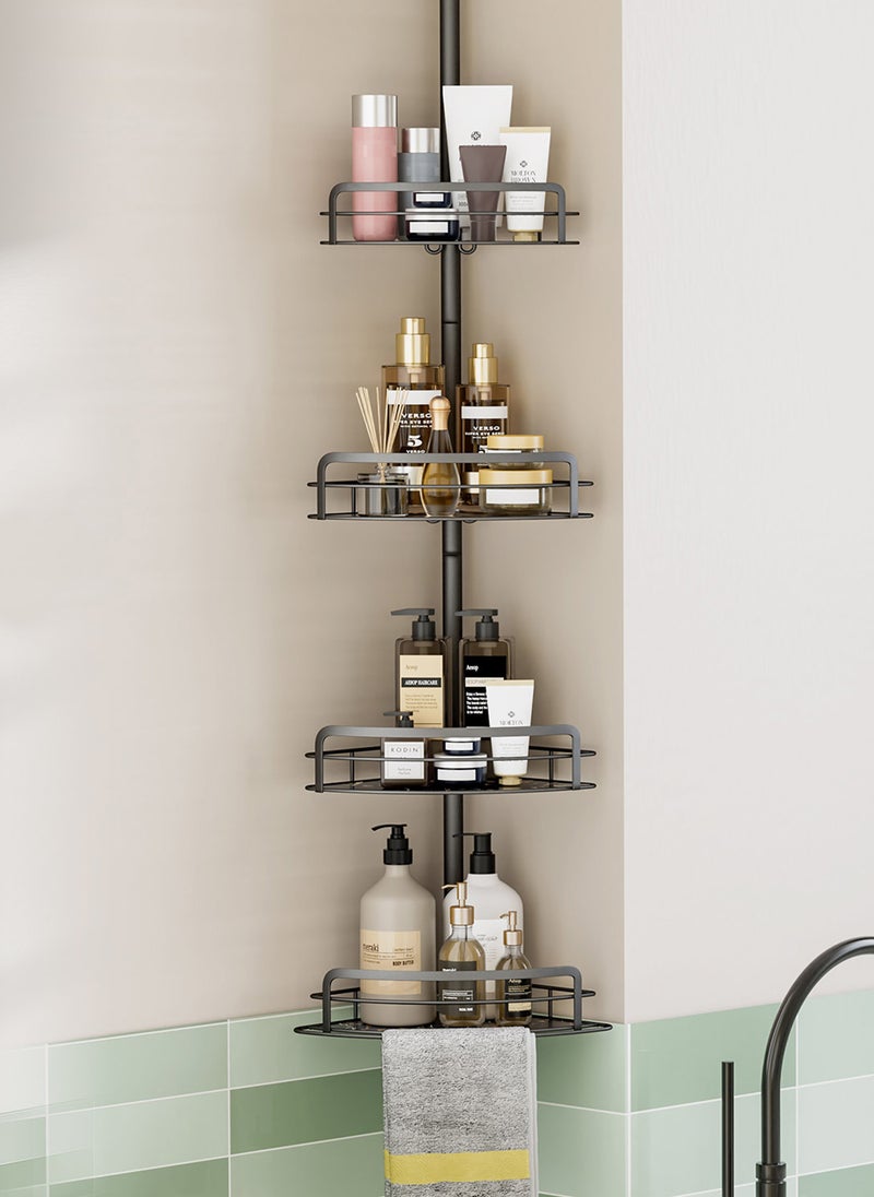 Sharpdo Bathroom triangle storage rack bathroom storage rack floor standing no punching - Image 3