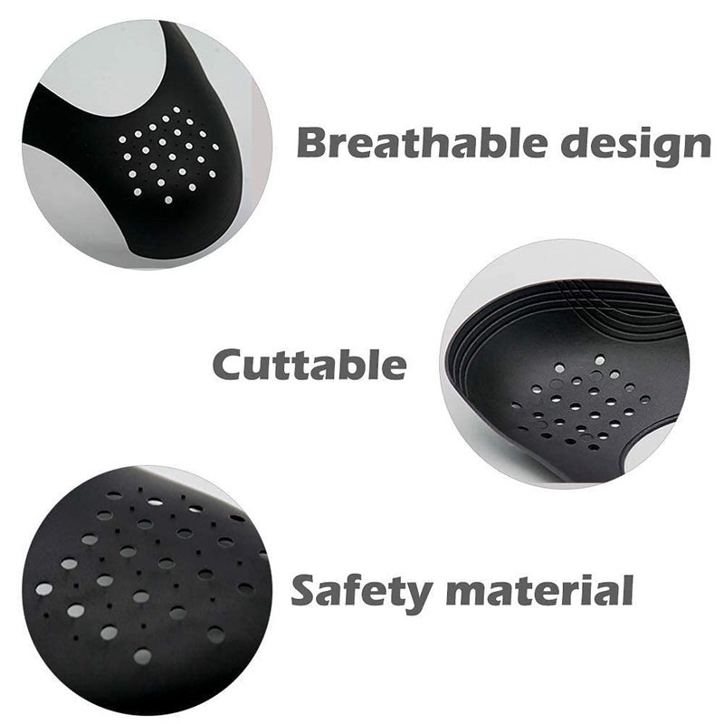 SITANSH Shoe Protectors for Air Force Anti-Wrinkle Shoes Protectors for Men's Soft Material Sneaker Guard Shoes Protector No Creases Shoes for Protection Safety Guard (3 Black & 3 White - 6) - Image 5